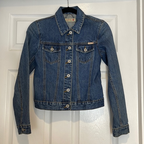 i jeans by Buffalo Jackets & Coats Buffalo Jean Jacket With Star Design On Back Poshmark